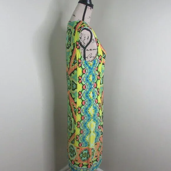 Madison Dress M Sleeveless Bright Print - Picture 8 of 12